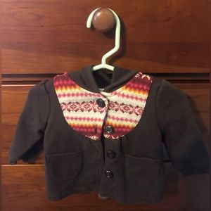 Janie and Jack 3-6 month cozy knit sweater jacket